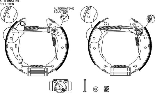 HELLA Brake Shoe Set - R1337 - for e.g. RENAULT 8DB355022-681