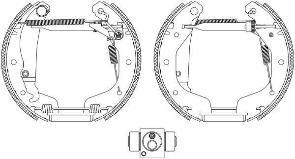 HELLA Brake Shoe Set - R1313 - for e.g. HOLDEN / OPEL / VAUXHALL 8DB355005-221