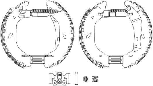 HELLA Brake Shoe Set - R1297 - for e.g. FORD / LDV 8DB355005-071