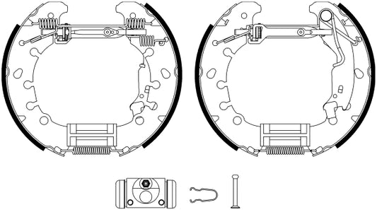 HELLA Brake Shoe Set - R1344 - for e.g. CITROEN / FIAT / PEUGEOT 8DB355022-971