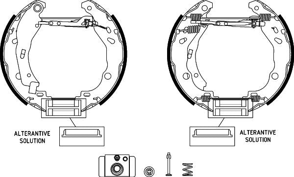 HELLA Brake Shoe Set - R1371 - for e.g. CITROEN / PEUGEOT 8DB355022-511