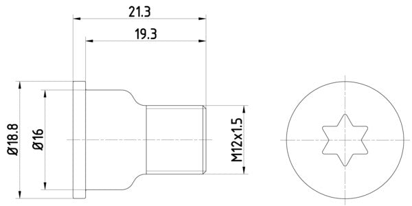 HELLA Bolt, brake disc PAG0005 8DZ355209-051