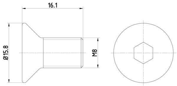 HELLA Bolt, brake disc PAG0006 8DZ355209-061