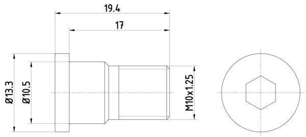 HELLA Bolt, brake disc PAG0007 8DZ355209-071