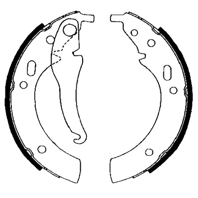 HELLA Brake Shoe Set - H1122 - for e.g. BMW 8DB355000-121