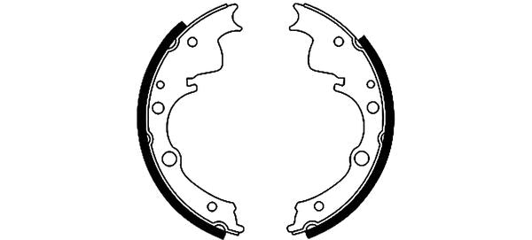 HELLA Brake Shoe Set - H8245 - for e.g. IVECO / LDV 8DB355000-751