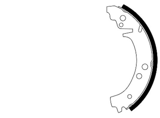 HELLA Brake Shoe Set - H1134 - for e.g. CHEVROLET / LADA 8DB355000-161