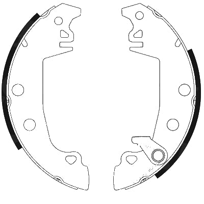 HELLA Brake Shoe Set - H8660 - for e.g. CITROEN / DACIA / PEUGEOT 8DB355001-201