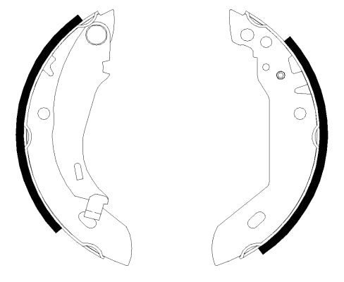 HELLA Brake Shoe Set - H8105 - for e.g. CITROEN / DALLAS / PEUGEOT 8DB355000-651