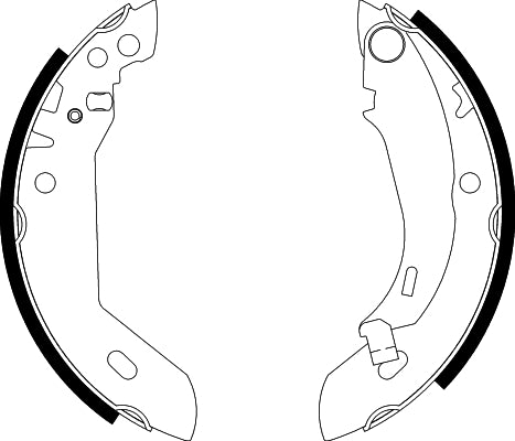 HELLA Brake Shoe Set - H8060 - for e.g. PEUGEOT / RENAULT 8DB355000-591