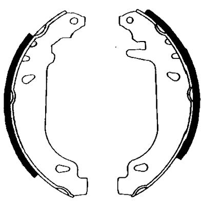 HELLA Brake Shoe Set - H8670 - for e.g. RENAULT 8DB355001-211