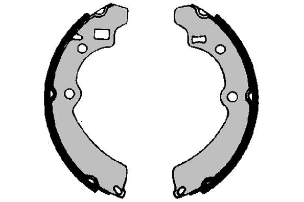 HELLA Brake Shoe Set - H1412 - for e.g. HOLDEN / SUZUKI 8DB355000-221