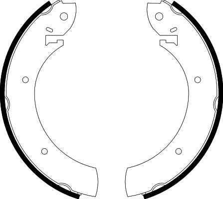 HELLA Brake Shoe Set - H8780 - for e.g. MERCEDES-BENZ / NISSAN / SSANGYONG 8DB355001-391
