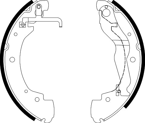 HELLA Brake Shoe Set - H8705 - for e.g. VOLKSWAGEN 8DB355001-281
