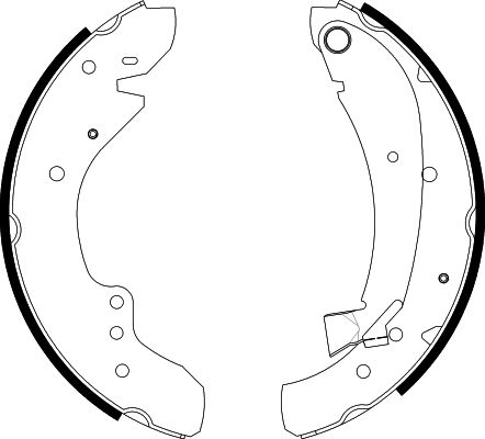 HELLA Brake Shoe Set - H8920 - for e.g. CITROEN / FIAT / PEUGEOT 8DB355001-591