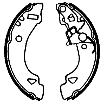 HELLA Brake Shoe Set - H8840 - for e.g. FIAT 8DB355001-471