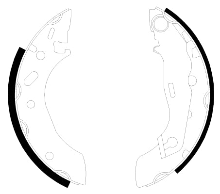 HELLA Brake Shoe Set - H9005 - for e.g. FORD / MAZDA 8DB355001-731