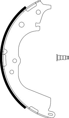 HELLA Brake Shoe Set - H9295 - for e.g. TOYOTA / VOLKSWAGEN 8DB355002-181