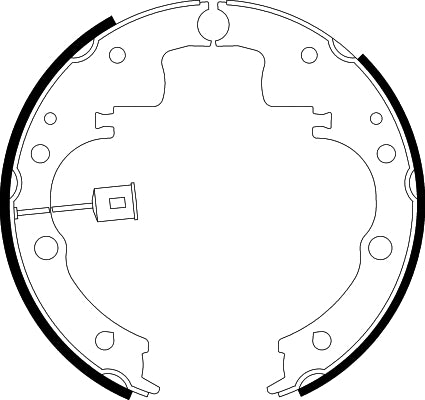 HELLA Brake Shoe Set - H9180 - for e.g. IVECO 8DB355001-971