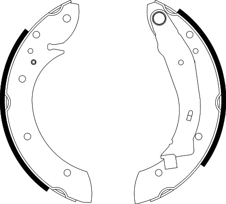 HELLA Brake Shoe Set - H9000 - for e.g. CITROEN / PEUGEOT 8DB355001-721