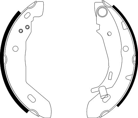 HELLA Brake Shoe Set - H9330 - for e.g. MERCEDES-BENZ 8DB355002-251