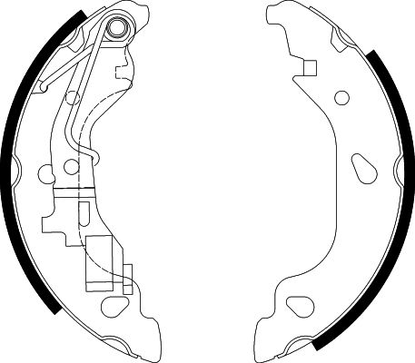 HELLA Brake Shoe Set - H9570 - for e.g. FIAT / ZASTAVA 8DB355002-581