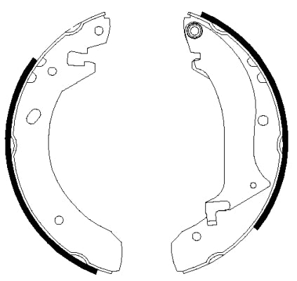 HELLA Brake Shoe Set - H9115 - for e.g. LAND ROVER 8DB355001-901