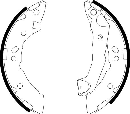 HELLA Brake Shoe Set - H9145 - for e.g. DODGE / HYUNDAI 8DB355001-941