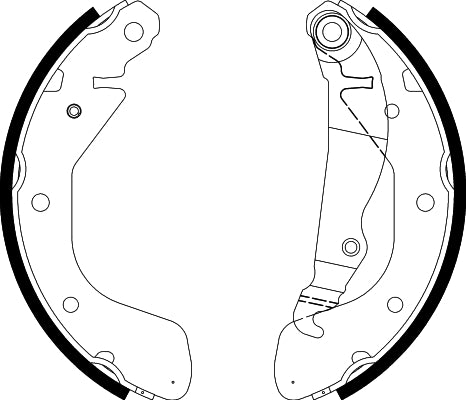 HELLA Brake Shoe Set - H9480 - for e.g. OPEL / VAUXHALL 8DB355002-461