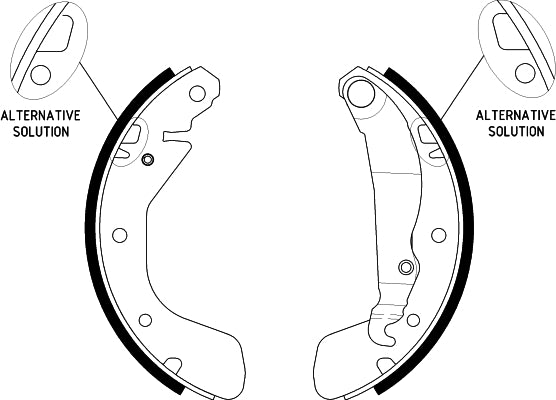 HELLA Brake Shoe Set - H9485 - for e.g. HOLDEN / OPEL / VAUXHALL 8DB355002-471