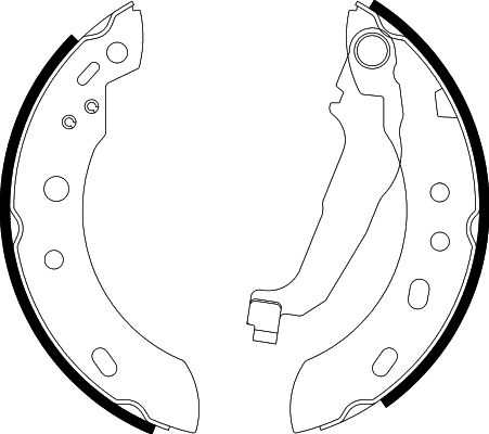 HELLA Brake Shoe Set - H9490 - for e.g. NISSAN 8DB355002-481
