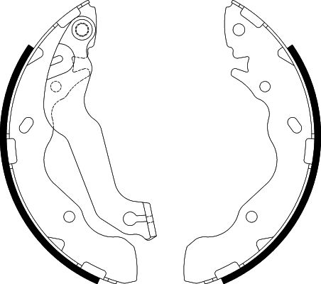 HELLA Brake Shoe Set - H9675 - for e.g. HYUNDAI 8DB355002-761