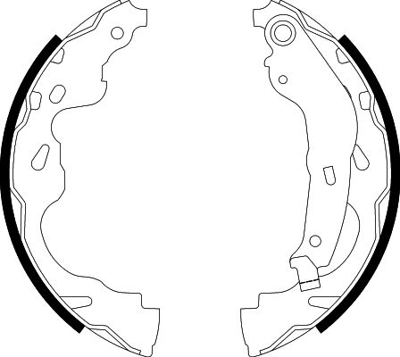 HELLA Brake Shoe Set - H9815 - for e.g. CITROEN / GEELY / OPEL / PEUGEOT /PROTON 8DB355002-891