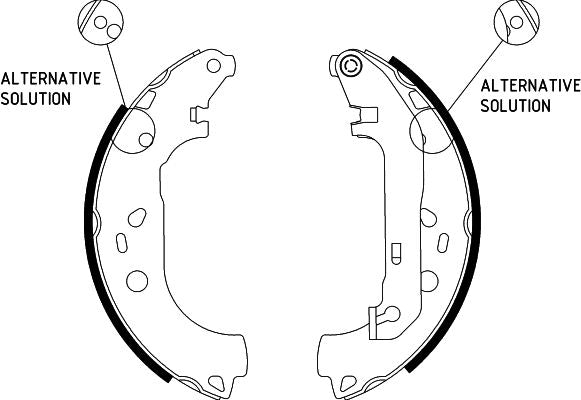 HELLA Brake Shoe Set - H9835 - for e.g. FORD 8DB355002-921