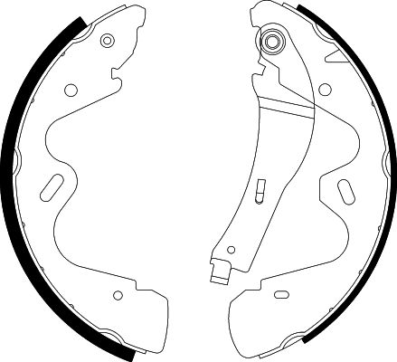 HELLA Brake Shoe Set - H9845 - for e.g. NISSAN 8DB355002-941