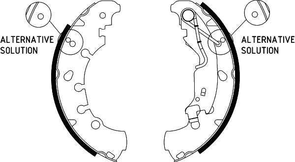 HELLA Brake Shoe Set - H9855 - for e.g. CHRYSLER / CITROEN / FIAT / LANCIA 8DB355002-961