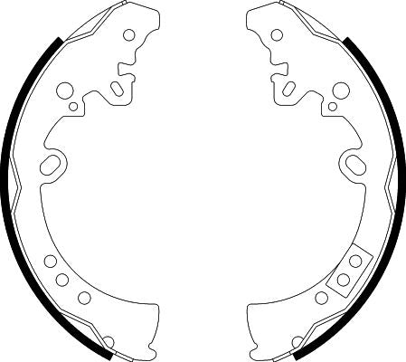 HELLA Brake Shoe Set - H9905 - for e.g. TOYOTA 8DB355003-011