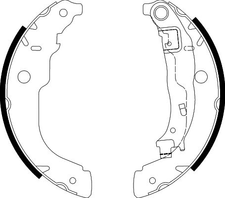 HELLA Brake Shoe Set - H9950 - for e.g. CITROEN / PEUGEOT 8DB355003-031