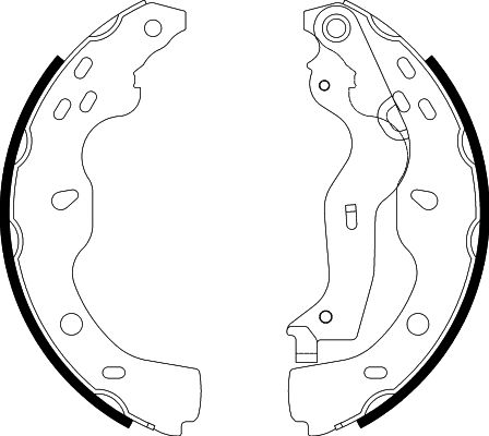 HELLA Brake Shoe Set - H9965 - for e.g. FIAT / SUZUKI 8DB355003-041