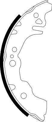 HELLA Brake Shoe Set - H9985 - for e.g. DAIHATSU / PERODUA / SUBARU / TOYOTA 8DB355003-071