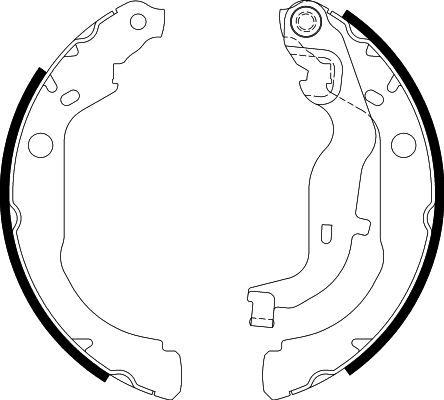 HELLA Brake Shoe Set - H1836 - for e.g. DACIA / RENAULT 8DB355022-261