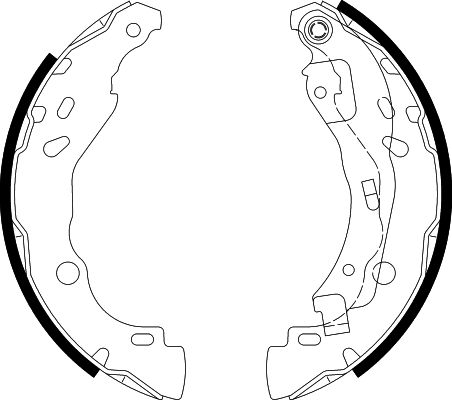 HELLA Brake Shoe Set - H9600 - for e.g. DACIA / NISSAN / RENAULT 8DB355002-641