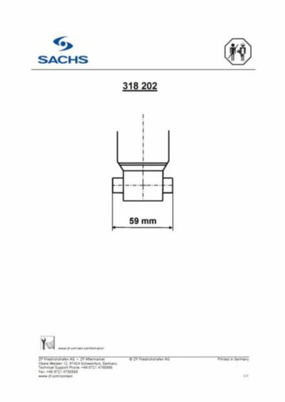SACHS Shock Absorber for Audi/VW 318202