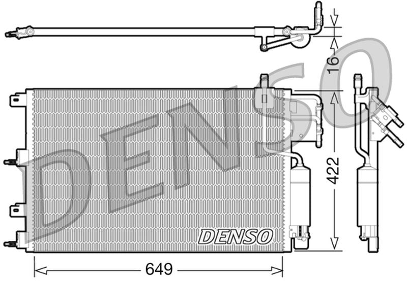 Denso Aircon Condenser DCN10023