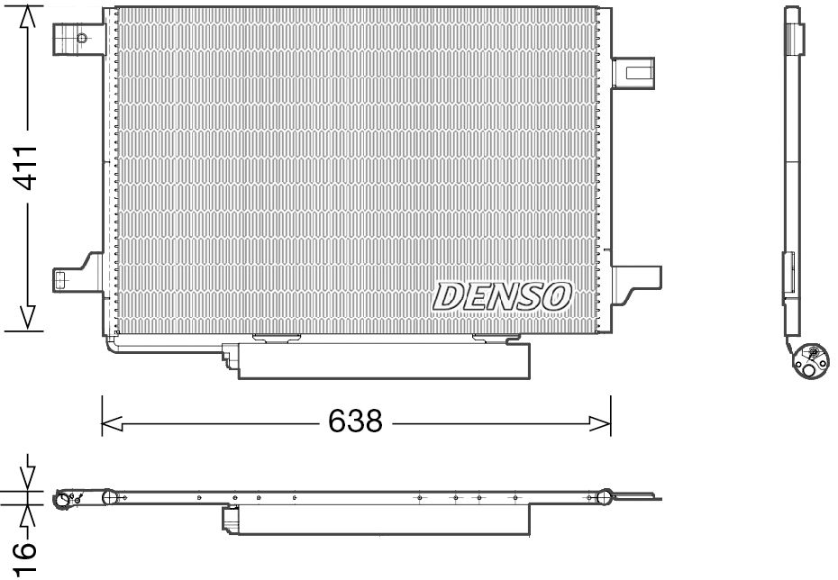 Denso Aircon Condenser DCN17004