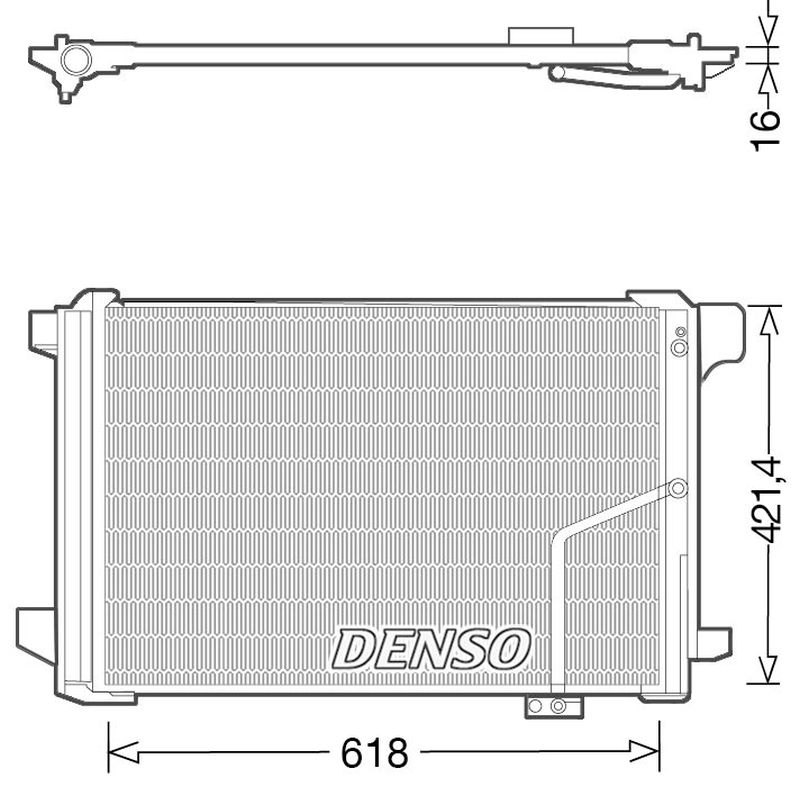 Denso Aircon Condenser DCN17035