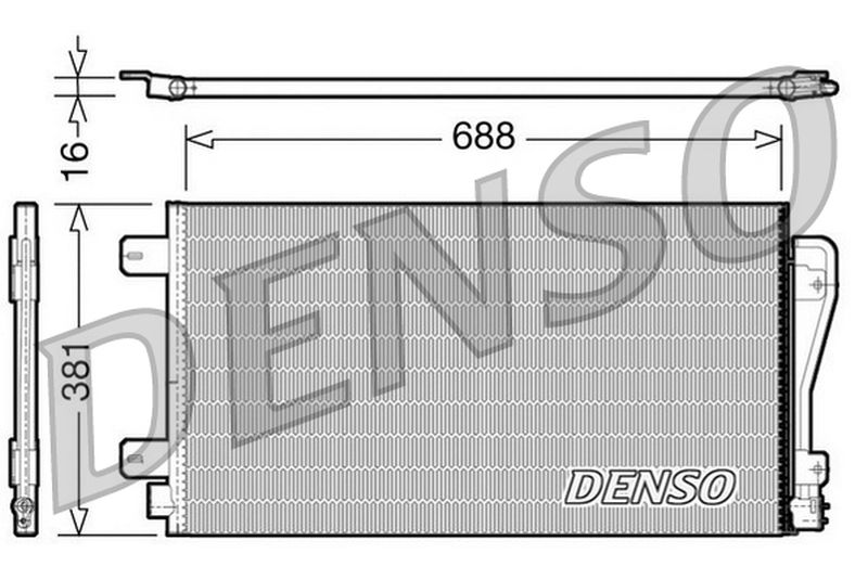 Denso Aircon Condenser DCN23014
