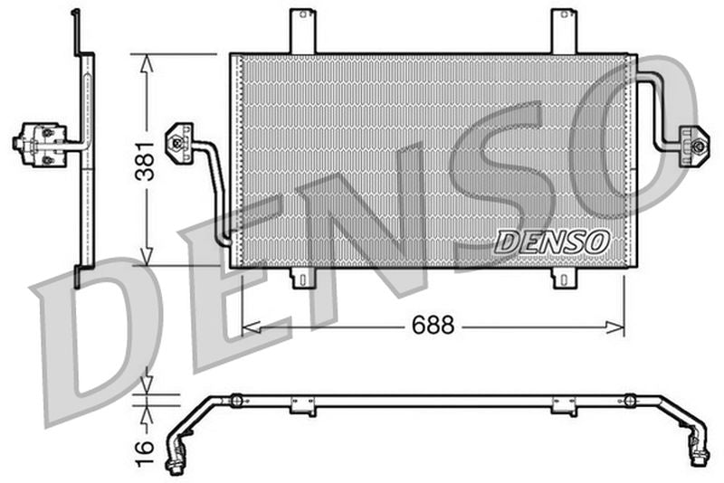 Denso Aircon Condenser DCN23016
