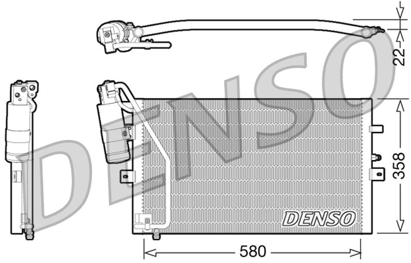 Denso Aircon Condenser DCN25003