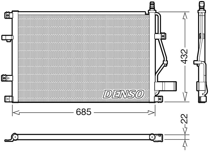 Denso Aircon Condenser DCN33013